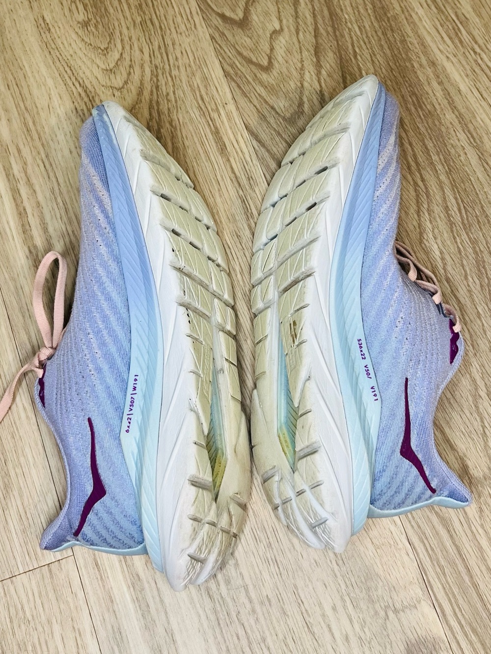 Hoka Mach 5 Running Shoes Light Purple Women’s Sz 8.5B Outdoor Running *FAIR - Picture 6 of 11
